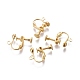 Rack Plated Brass Screw Clip-on Earring Findings X-KK-P169-04G-1