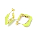 Enamel Twist Square Stud Earrings EJEW-P214-23G-03-2