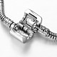 304 pulseras de cadena de serpiente redondas de estilo europeo de acero inoxidable. STAS-G140-21B-2