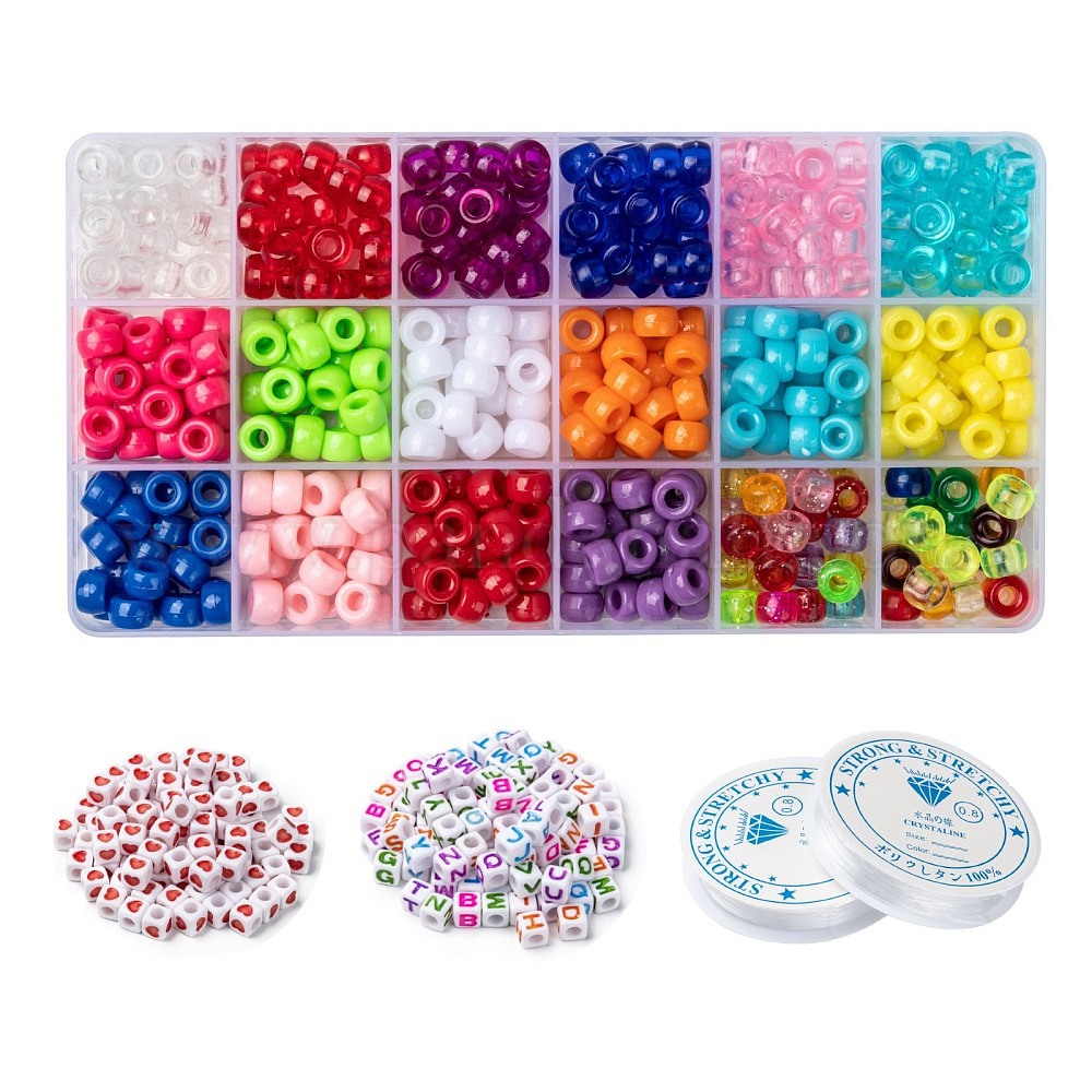 Wholesale DIY Acrylic Bead Stretch Bracelets Making Kits
