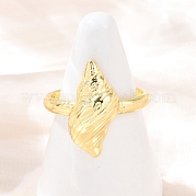 Латунь регулируемые манжеты кольца RJEW-C139-02G