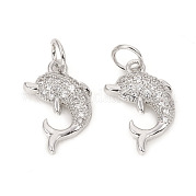 Латунные микро проложить кубического циркония подвески ZIRC-L096-09P