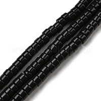 Natürlichen schwarzen Steinperlen Stränge&nbsp;G-F631-A14-01