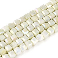 Антикоррозийные гальванические стеклянные бусины&nbsp;GLAA-T025-4mm-10D