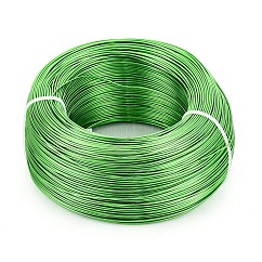 Filo di alluminio anodizzato, filo metallico metallico pieghevole, filo flessibile del mestiere, per bordare la produzione artigianale di gioielli, verde lime, 18 gauge, 1.0mm, 200 m/500 g (656.1 piedi/500 g)