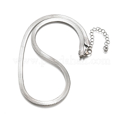 Не тускнеющие цепочки-елочки из нержавеющей стали 201 NJEW-M187-06P