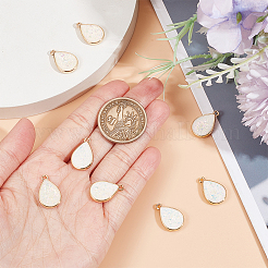 12 шт. подвески из латунной смолы с имитацией опала&nbsp;KK-GO0001-69