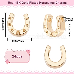 24 шт. Латунные подвески KK-BBC0008-47