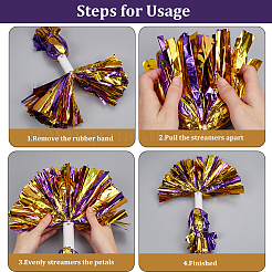 Пластиковые помпоны для черлидинга цветы для черлидинга&nbsp;AJEW-WH20010-90A