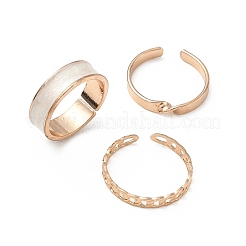 Set di 3 bracciale in lega smaltata con anelli aperti&nbsp;AL-CBAB7F6-01G