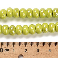 Фарфоровые бусины-рондели PORC-Q001-01C