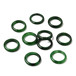 Bague en jade naturel teinté du Myanmar&nbsp;RJEW-C160-01B