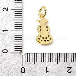 Adornos de latón micropavé de circonia cúbica&nbsp;KK-C139-16G