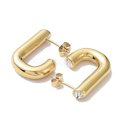 Серьги-гвоздики из нержавеющей стали 304 с ионным покрытием (IP) EJEW-C062-05G