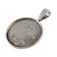 Сеттинги для кулона ( кабошона ) тибетского стиля X-TIBEP-20474-AS-LF