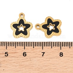 304 Edelstahl-Emaille-Anhänger&nbsp;STAS-Z190-08G-02