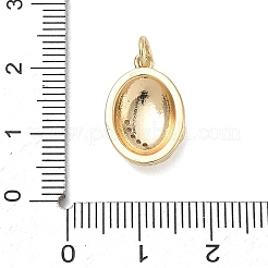 Pendentifs en laiton zircon cubique transparent&nbsp;CU-CBAFF5B-25G