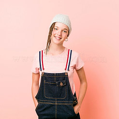 15 ヤード 38 色のポリエステル ストライプ リボン  ジャカードリボン  洋服アクセサリー  フラット  レッド  [1]mm&nbsp;OCOR-WH0078-120A