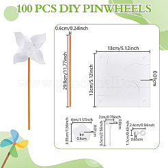 Бумага и пвх пустые самодельные вертушки поделки для детей искусство и ремесло&nbsp;DIY-WH0128-20