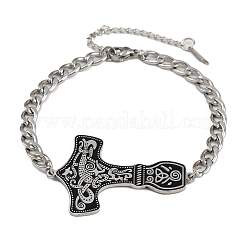 Браслеты из нержавеющей стали 304 с эмалированными звеньями BJEW-P356-01B-P