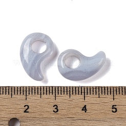 Натуральные голубые кружевные агатовые европейские бусины G-M441-05