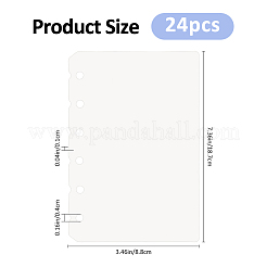 Hojas divisorias de índice para cuadernos de plástico&nbsp;AJEW-WH0609-687C
