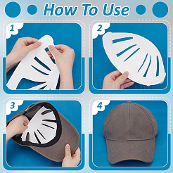 Бумажная вставка для формовки шляпы для бейсболок&nbsp;LS-AJEW-WH0460-093