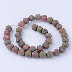 Perline Unakite naturali fili&nbsp;G-Q462-10mm-16