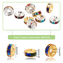 600 шт. 2 цвета железные дистанционные бусины&nbsp;IFIN-PH0001-65