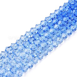 Perles de verre en fil de peinture cuite à dégradé de couleurs&nbsp;X1-DGLA-A039-T6mm-A020