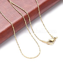 Ионное покрытие (ip) 304 нержавеющая сталь цепи ожерелья&nbsp;NJEW-H467-B-01G