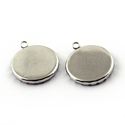 Подвеска-кабошон из нержавеющей стали 304&nbsp;LS-STAS-Q194-15