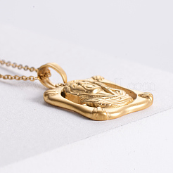 Старинные европейские религиозные ожерелья из нержавеющей стали с подвесками в виде Иисуса ZM4665