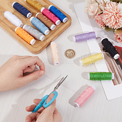 15 Stück 15 Farben Polyester-Stickgarn&nbsp;DIY-OC0013-80