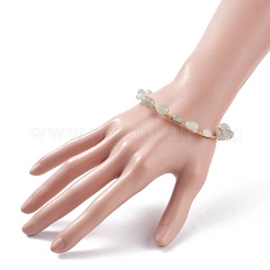 Braccialetto di perline intrecciate con avventurina verde naturale&nbsp;BJEW-JB07997-03