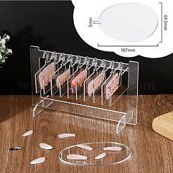 Прозрачная акриловая вешалка для дизайна ногтей MRMJ-WH0086-51