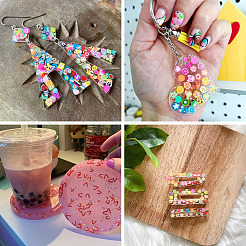 70гр 10 стиля кабошонов из полимерной глины ручной работы&nbsp;CLAY-TA0001-18