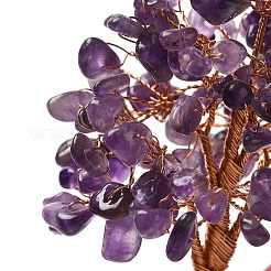 Decorazioni natalizie per alberi con scaglie di ametista naturale&nbsp;DJEW-K028-02D