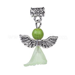 Прозрачные матовые акриловые цветочные подвески PALLOY-JF00373