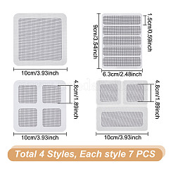 28 шт. 4 стиля самоклеящиеся заплатки для ремонта пластиковых оконных экранов&nbsp;DIY-DR0001-51