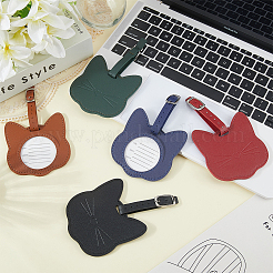 5 шт. багажных бирок из искусственной кожи 5 цветов&nbsp;AJEW-CL0002-59B