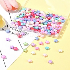 200 шт. Непрозрачные акриловые бусины TACR-FS0001-50