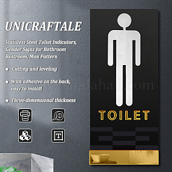 201 индикатор для унитаза из нержавеющей стали DIY-WH0056-40A