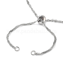 Изготовление ожерелья из сингапурской цепи из нержавеющей стали 304 AJEW-JB01333-02