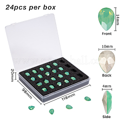 Сделай сам указал назад k9 стеклянные кабошоны горного хрусталя RGLA-OC0001-43A