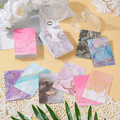 100 шт. Картонные карточки для демонстрации ювелирных изделий из картона с горячим тиснением CDIS-TA0001-17