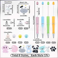 Набор для самостоятельного изготовления ручек из бисера в виде животных DIY-SC0023-10