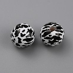 Печатные деревянные бусины&nbsp;WOOD-SZC0001-07A