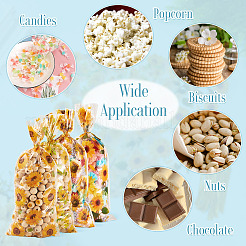 100 sachet d'emballage en plastique pour biscuits et bonbons&nbsp;ABAG-TA0002-07A