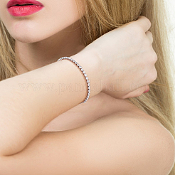 4 Stück Tennisarmband mit klarem Zirkonia in zwei Farben&nbsp;BJEW-HY0001-01